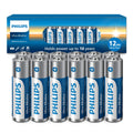 PHILIPS AA Batteries 12 Pack | 1.5v Ultra Alkaline Double A Battery | 132% More Power Then Industry Standard | Long-Lasting | 10-Year Shelf Life | Ideal for Indoor & Outdoor Use | Premium Performance.