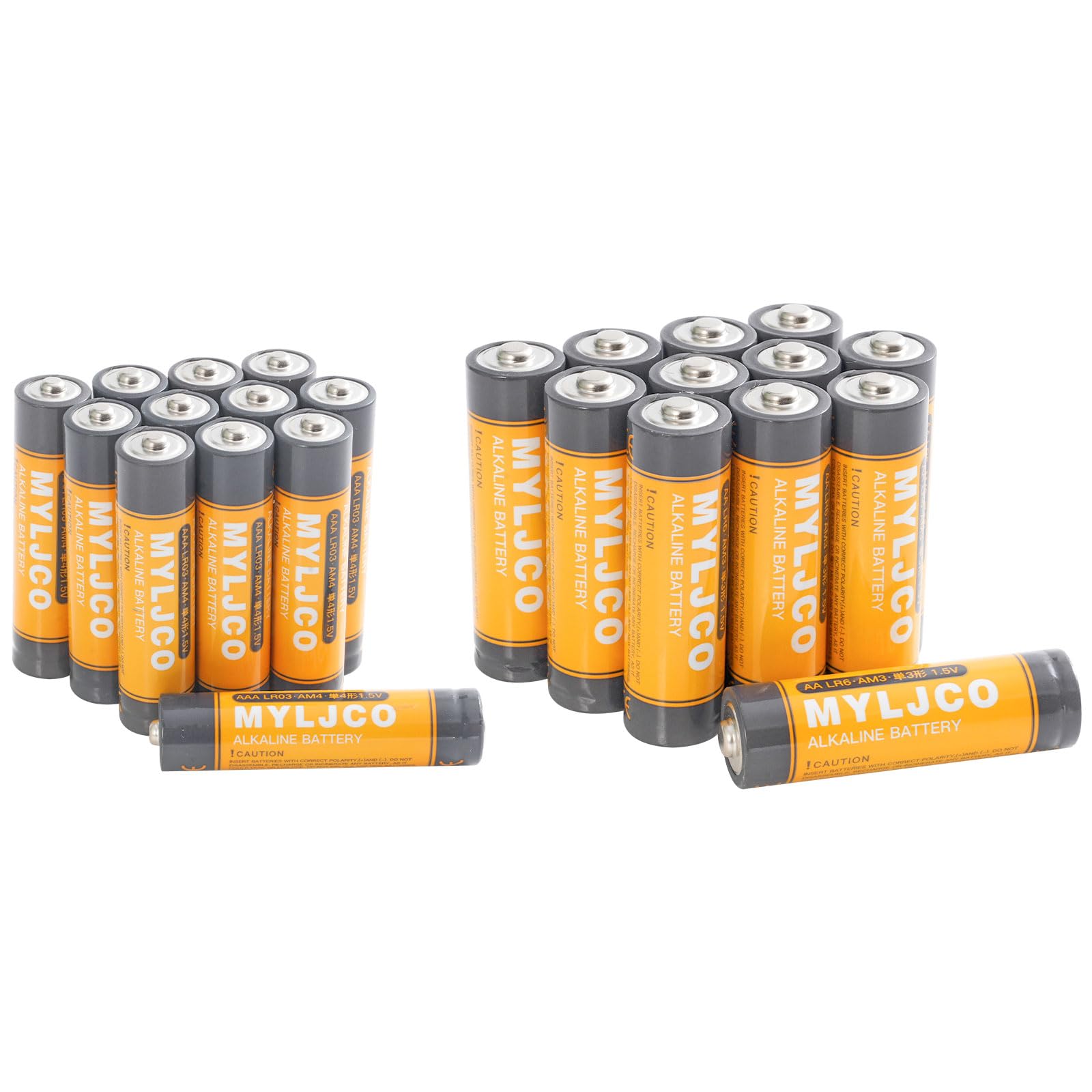 Upgraded 48 Count-AA & AAA High-Performance Alkaline Batteries Value Pack