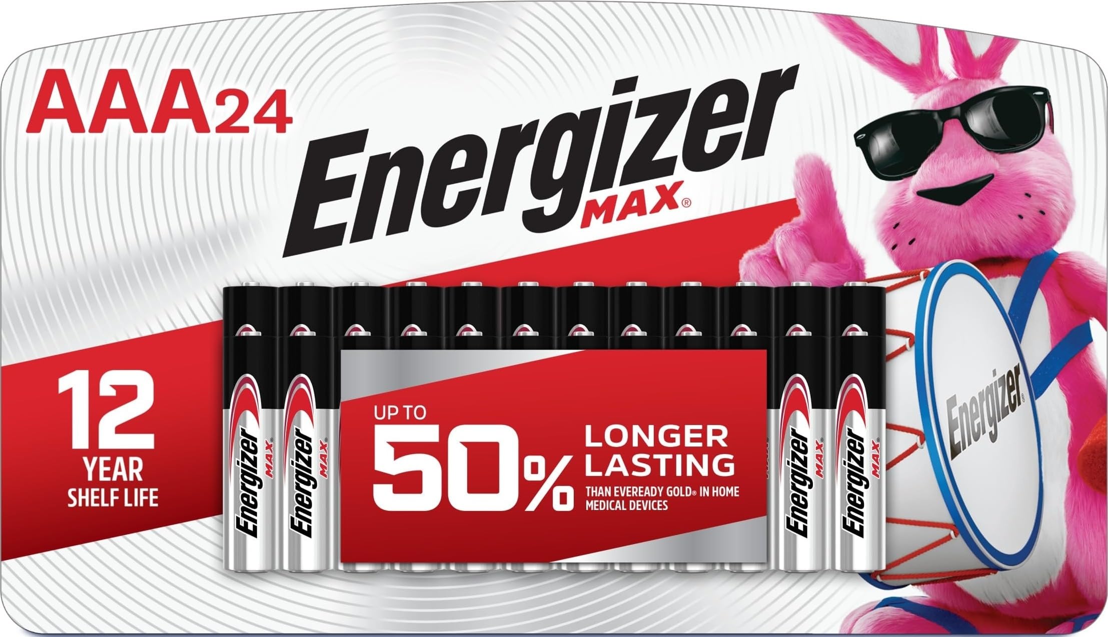Energizer MAX AAA Batteries (24 Pack), Triple A Alkaline Batteries