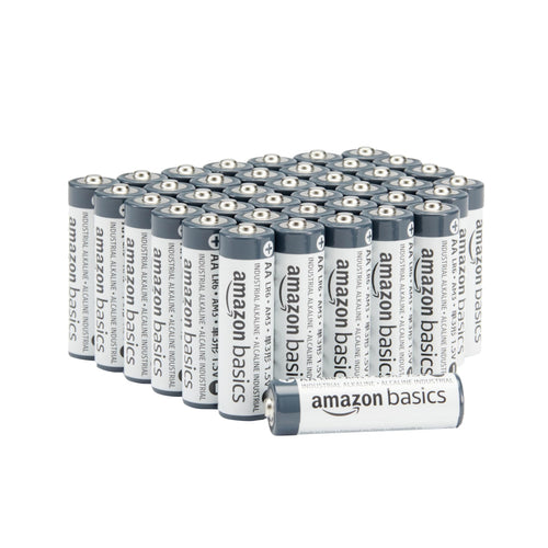 Amazon Basics 40-Pack AA Industrial Alkaline Batteries, 1.5 Volt, Long-Lasting Power, 5-Year Shelf Life